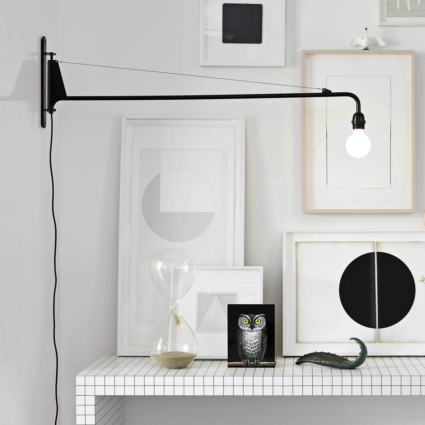 Modern Wall Mounted Swinging Light Petite